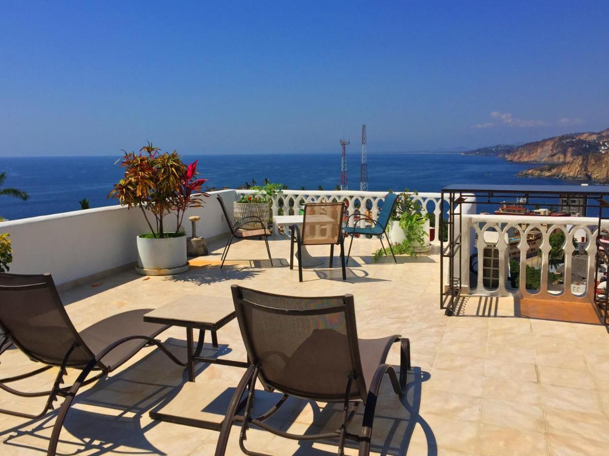Penthouse Vlm Gran Terraza 200 Metros Vista Inmejorable Piscina Gigante Villa Acapulco Kültér fotó